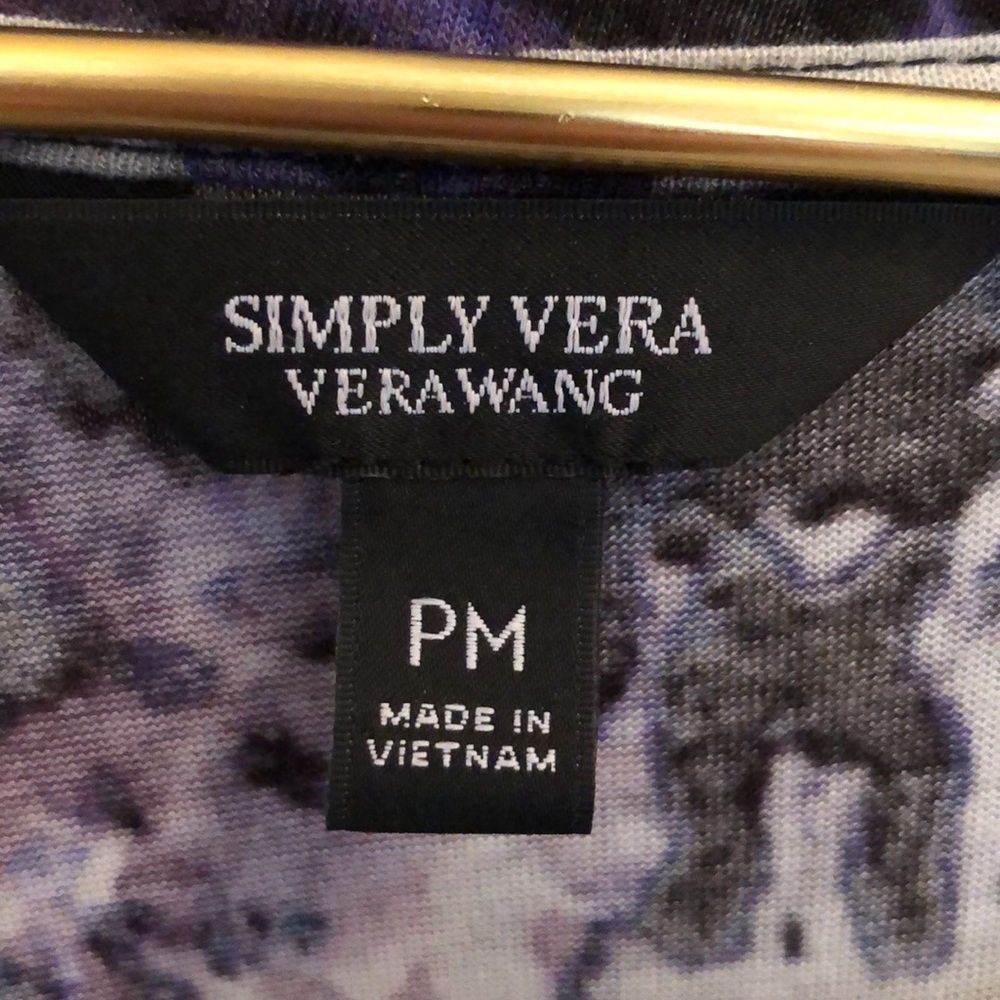 Simply Vera Vera Wang Tie Dye Tee Sz Medium Petite - Picture 2 of 9